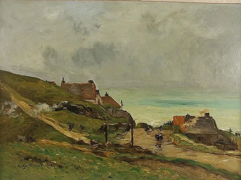 Salita dal mare verso il paese
